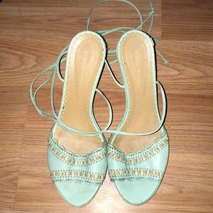 Rare Sea Foam Green BCBGMaxazaria Heels